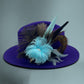 Aqua & Natural Feather Hat Pin (CFP189)