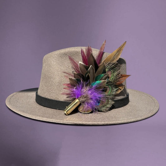 Teal, Rooster, Peacock, & Pheasant Feather Hat Pin CFP870