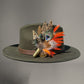 Peacock, Rooster, Guinea Fowl, Goose & Pheasant Feather Hat Pin CFP872