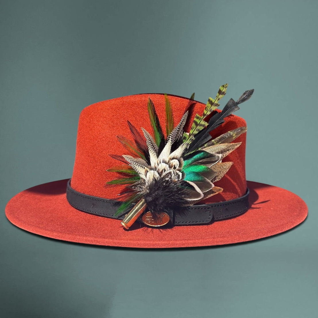 Teal, Rooster, Duck & Pheasant Feather Hat Pin CFP877