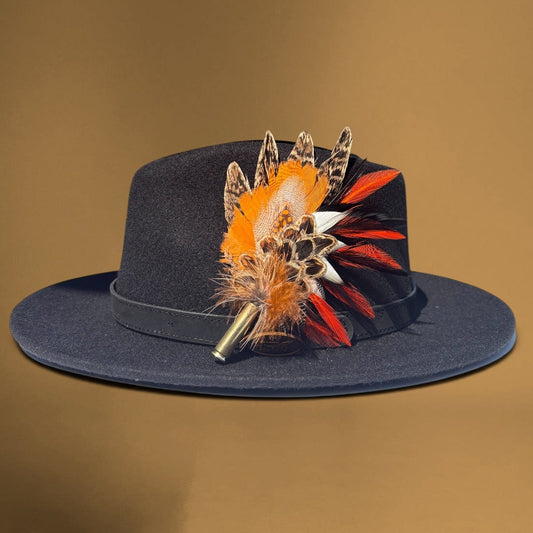 Goose, Rooster, Duck, Teal & Pheasant Feather Hat Pin CFP878