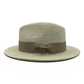 Fedora Straw Hat with Beige Ribbon Band CFSH01
