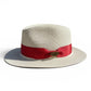 Fedora Straw Hat with Red Ribbon Band CFSH11