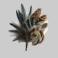 Blue & Natural Feather Lapel Pin CFLP276