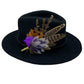 Purple & Natural Feather Hat Pin (CFP562)