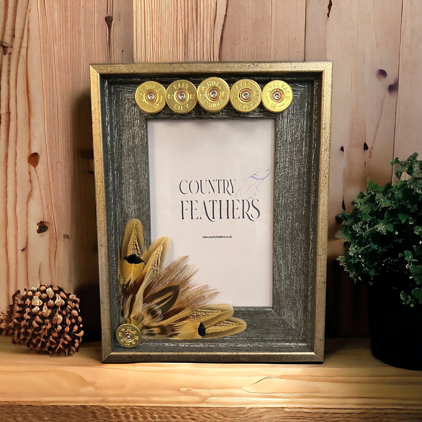 Pheasant & Duck Feather Photo Frame (CFPF2294)