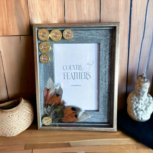 Peacock, Pheasant & Duck Feather Photo Frame (CFPF2211)