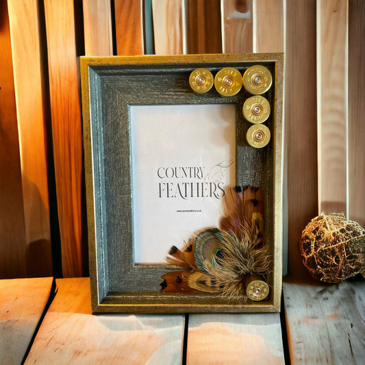 Peacock & Pheasant Feather Photo Frame (CFPF2204)