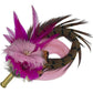 Light Pink, Cerise & Natural Feather Hat Pin (CFP507)