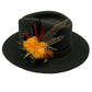 Orange & Natural Feather Hat Pin (CFP542)