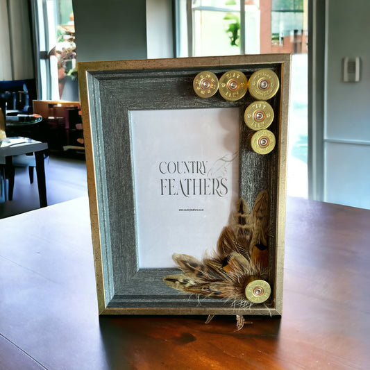 Pheasant & Duck Feather Photo Frame (CFPF2216)