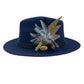 Grey & Natural Feather Hat Pin (CFP567)