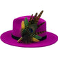 Peacock, Yellow & Green Feather hat Pin (CFP494)