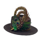 Peacock, Green & Natural Feather Hat Pin (CFP607)
