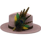 Peacock, Yellow & Green Feather hat Pin (CFP494)