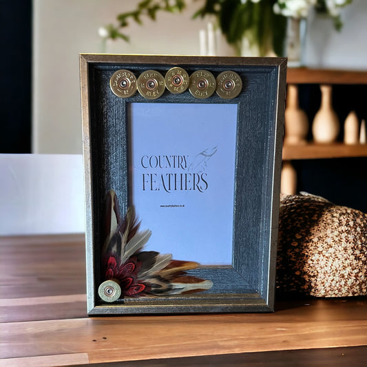 Red Pheasant & Duck Feather Photo Frame (CFPF2268)