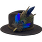 Peacock, Blue & Natural Feather hat Pin (CFP497)