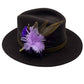 Purple, Lilac & Natural Feather Hat Pin (CFP549)