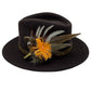 Orange & Natural Feather Hat Pin (CFP522)