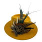 Black. White & Natural Feather Hat Pin (CFP561)