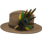 Peacock, Yellow & Green Feather hat Pin (CFP494)