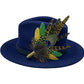Peacock, Yellow & Green Feather hat Pin (CFP494)