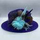 Aqua & Natural Feather Hat Pin (CFP189)