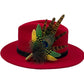 Peacock, Yellow & Green Feather hat Pin (CFP494)