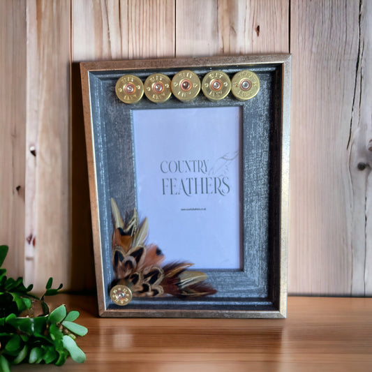 Pheasant Feather Photo Frame (CFPF2148)