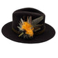Orange & Natural Feather Hat Pin (CFP539)