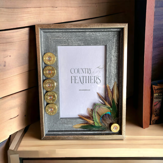 Peacock, Pheasant Rooster Feather Photo Frame (CFPF2152)
