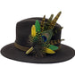 Peacock, Yellow & Green Feather hat Pin (CFP494)