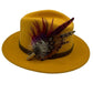 Cerise Pink & Natural Feather Hat Pin (CFP554)