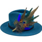 Peacock, Teal & Natural Feather Hat Pin (CFP498)