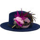 Light Pink, Cerise & Natural Feather Hat Pin (CFP507)