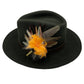 Orange & Natural Feather Hat Pin (CFP539)