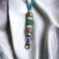 Racing Green Beaded Lanyard (CFL8052)