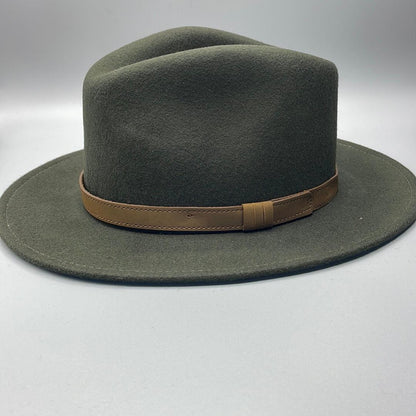 Fedora Olive Green Hat - Country Feathers
