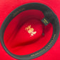 Fedora Cherry Red Hat with Black Leather Band